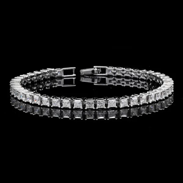 Pure_925_Silver_Princess_Cut_Tennis_Moissanite_Bracelet_For_Men_Women