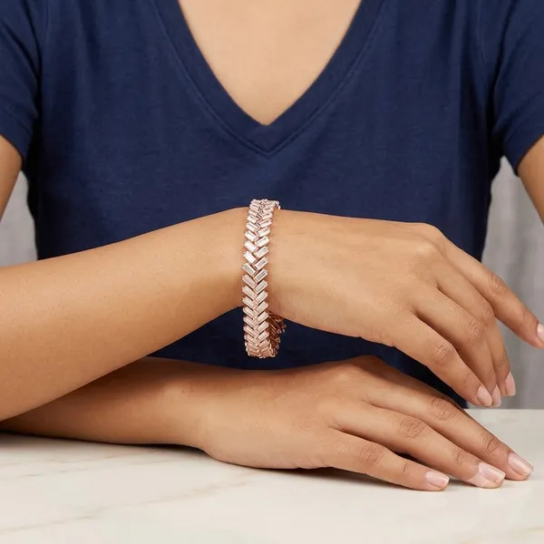 Pure_925_Silver_Baguette_Moissanite_Bracelet_For_Women