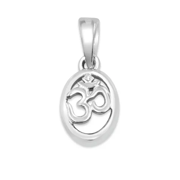 Pure_925_Silver_Oval_Om_Pendant_For_Men