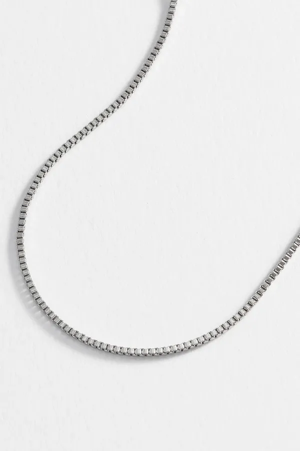 Pure_925_Silver_Box_Chain_Bracelet_For_Men_Women
