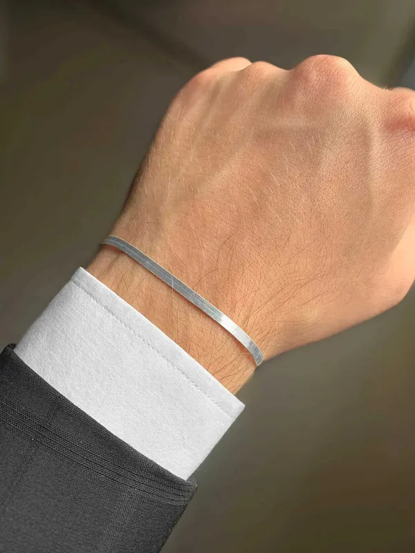 Pure_925_Silver_Snake_Chain_Bracelet_For_Men_Women