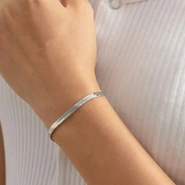 Pure_925_Silver_Snake_Chain_Bracelet_For_Men_Women