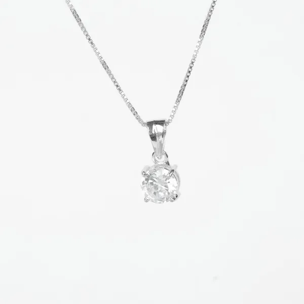 Pure_925_Silver_4_Prong_Solitaire_Pendant_For_Women