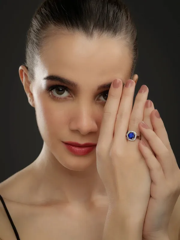 Pure_925_Silver_Sapphire_Engagement_Ring_For_Women