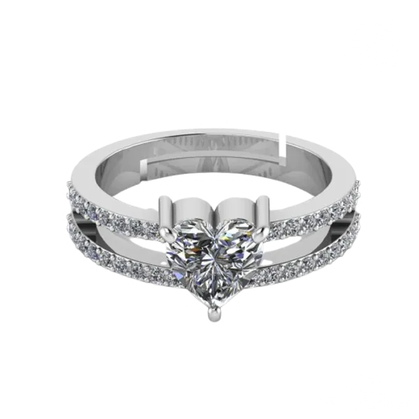 Pure_925_Silver_Iced_Heart_Ring_For_Women