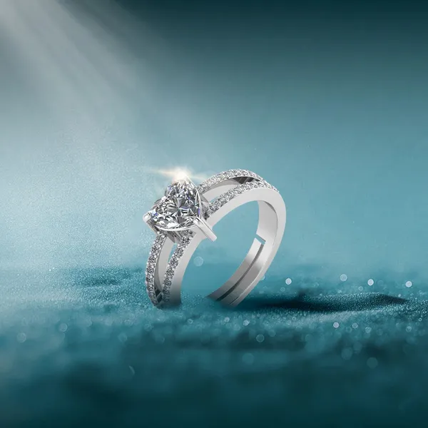 Pure_925_Silver_Iced_Heart_Ring_For_Women
