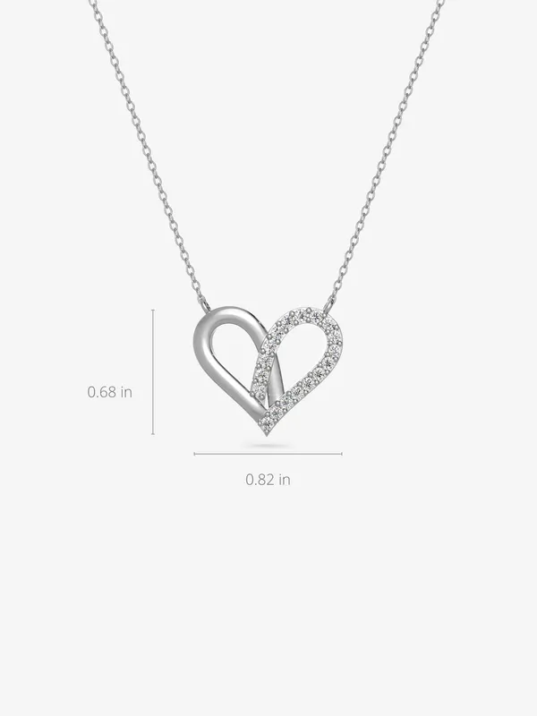 Pure_925_Silver_Attract_Heart_Necklace_For_Women