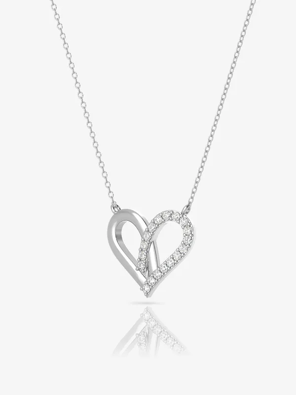 Pure_925_Silver_Attract_Heart_Necklace_For_Women