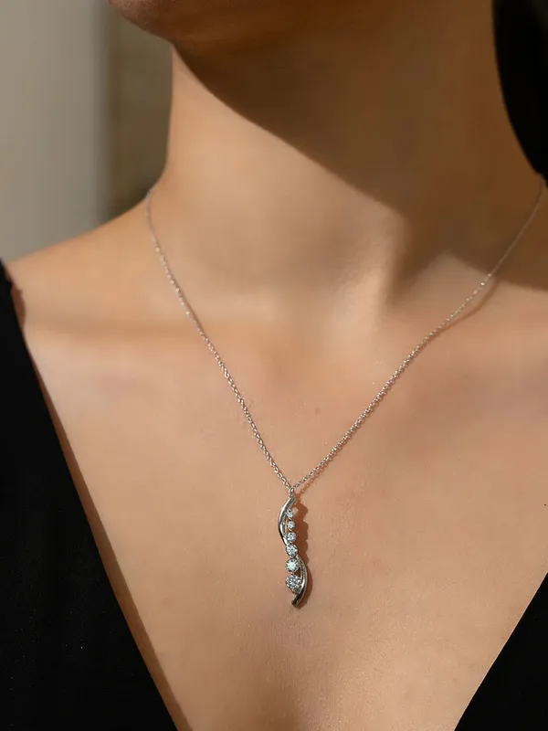 Pure_925_Silver_Princess_Swirl_Necklace_For_Women