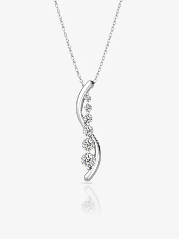 Pure_925_Silver_Princess_Swirl_Necklace_For_Women
