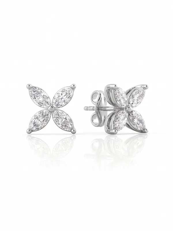 Pure_925_Silver_Marquise_Floral_Earrings_For_Women