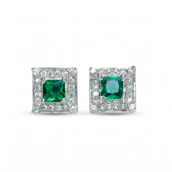 Pure_925_Silver_Amoura_Green_Earrings_For_Women