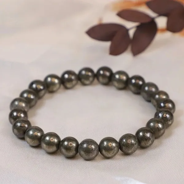 100_Natural_Pyrite_Bracelet_For_Men_Women