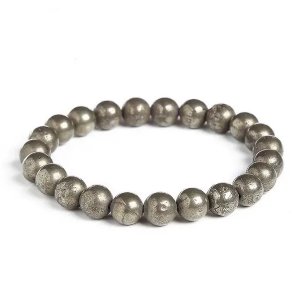 100_Natural_Pyrite_Bracelet_For_Men_Women