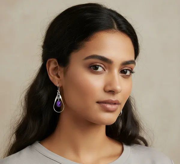 Pure_925_Silver_Amethyst_Danglers_Earrings_For_Women