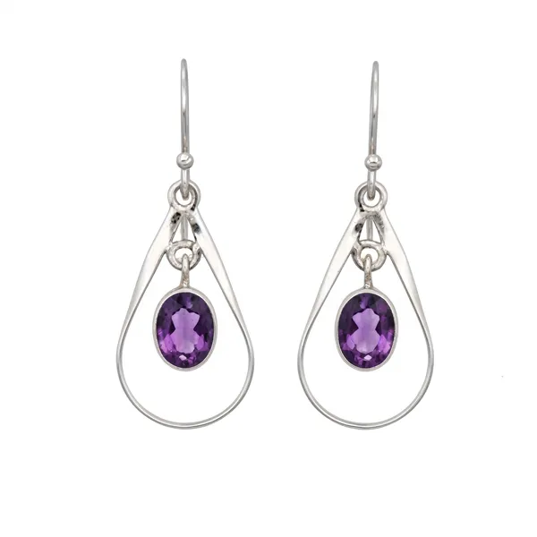 Pure_925_Silver_Amethyst_Danglers_Earrings_For_Women