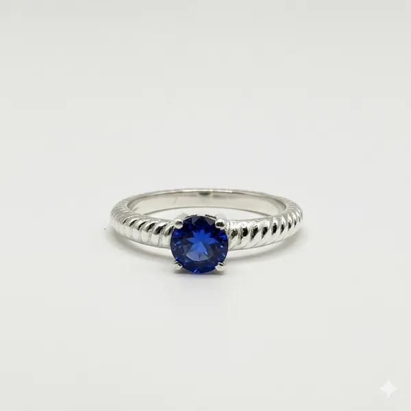 Pure_925_Silver_Ribbed_Blue_Iolite_Ring_For_Women