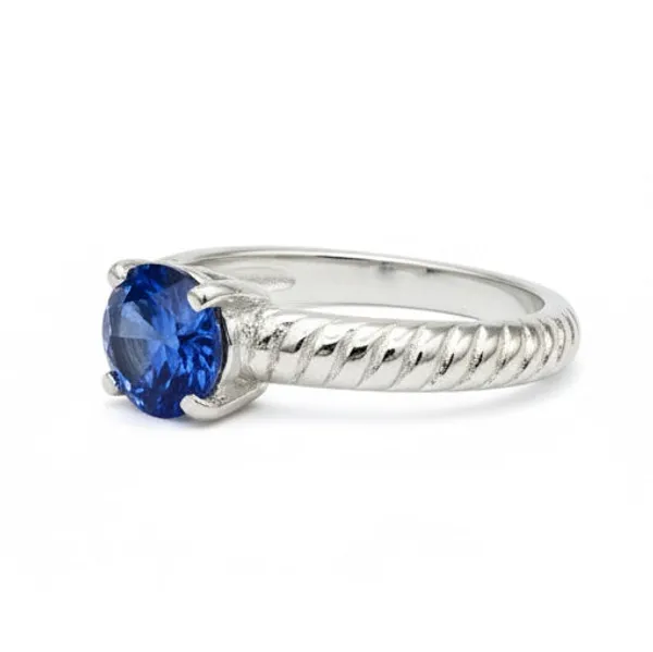Pure_925_Silver_Ribbed_Blue_Iolite_Ring_For_Women