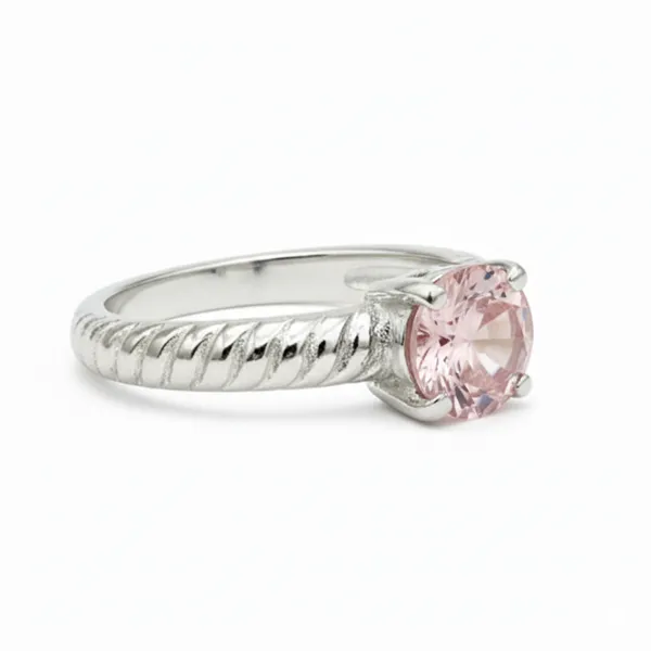 Pure_925_Silver_Ribbed_Rose_Quartz_Ring_For_Women