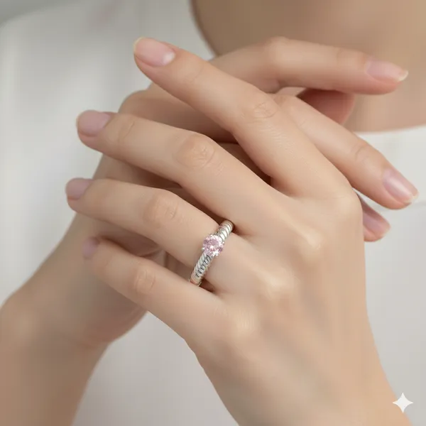 Pure_925_Silver_Ribbed_Rose_Quartz_Ring_For_Women