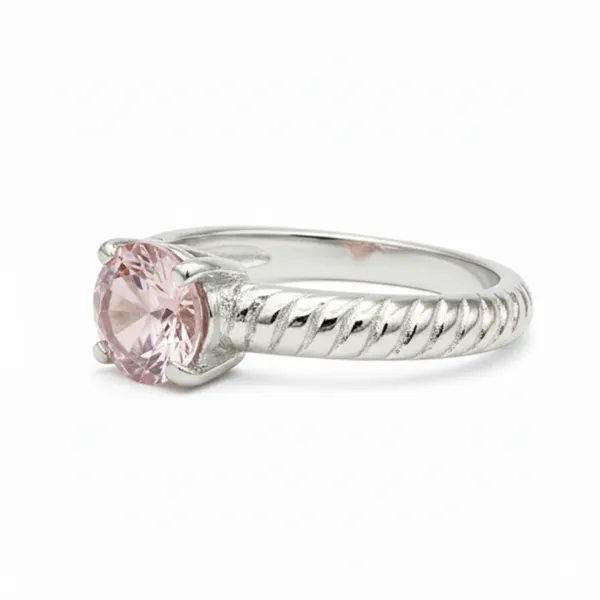 Pure_925_Silver_Ribbed_Rose_Quartz_Ring_For_Women