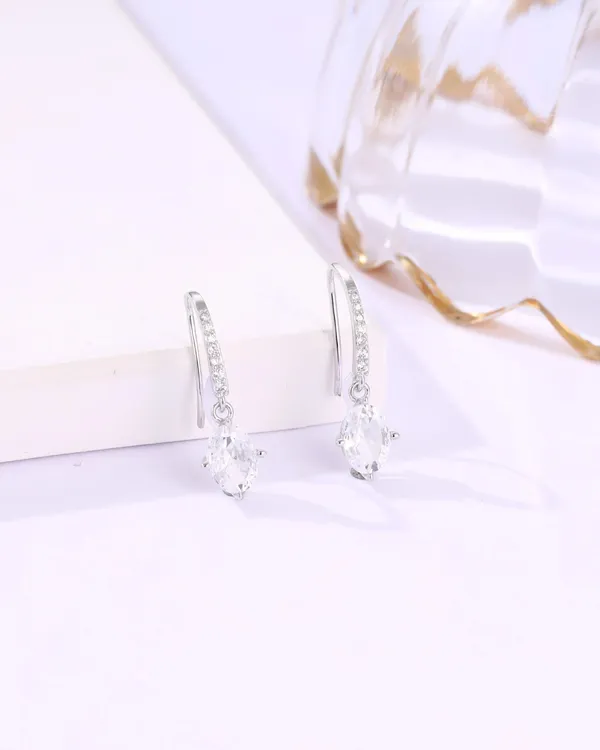 Pure_925_Silver_Party_Drop_Earrings_For_Women