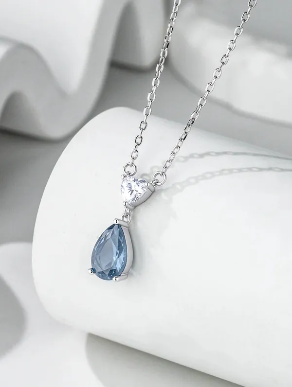 Pure_925_Silver_Heart_With_Drop_Pendant_For_Women