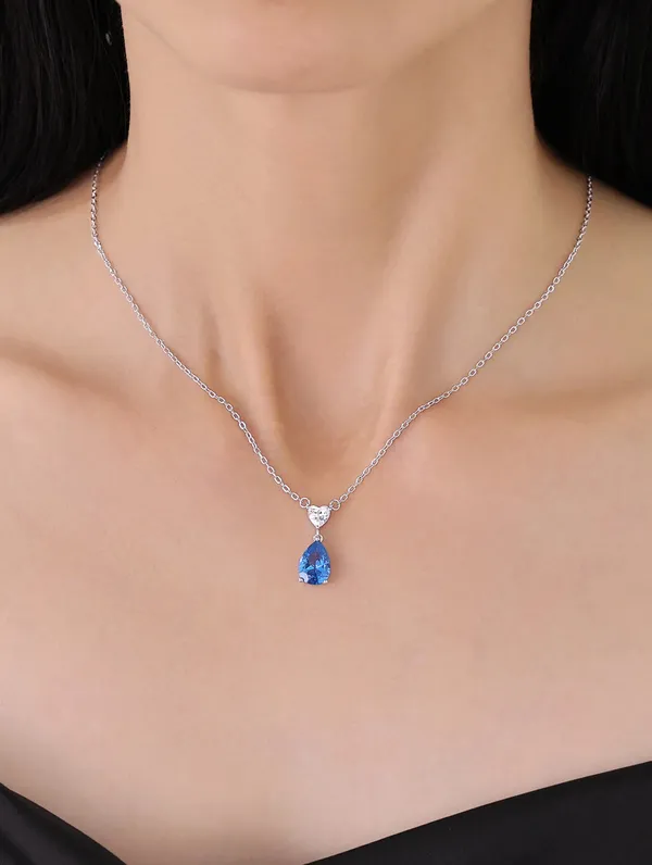 Pure_925_Silver_Heart_With_Drop_Pendant_For_Women