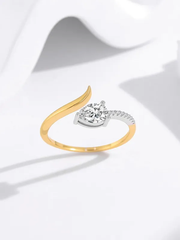 Pure_925_Silver_Golden_Snake_Ring_For_Women