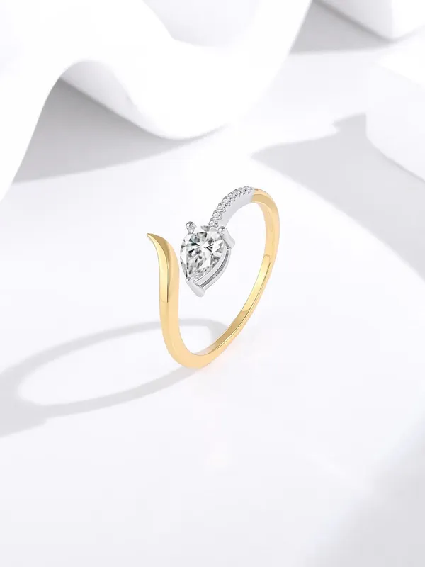 Pure_925_Silver_Golden_Snake_Ring_For_Women