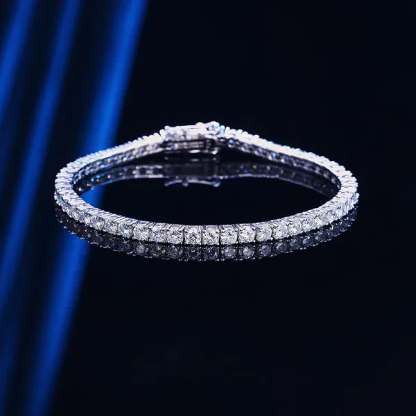 Pure_925_Silver_Moissanite_Diamonds_Round_Cut_Tennis_Bracelet_For_Men_Women