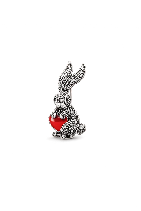 Pure_925_Silver_Amour_Bunny_Brooch