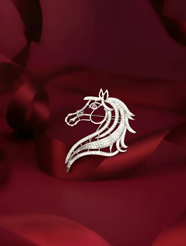 Pure_925_Silver_Imperial_Horse_Crest_Brooch