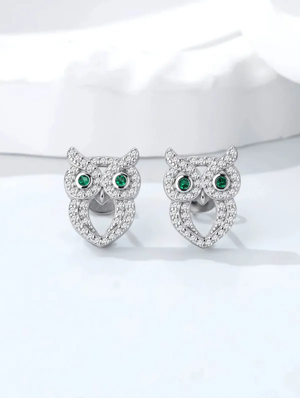 Pure_925_Silver_Owl_Pendant_Set_For_Women