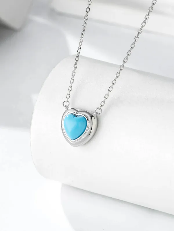 Pure_925_Silver_Blue_Whisper_Heart_Pendant_For_Women