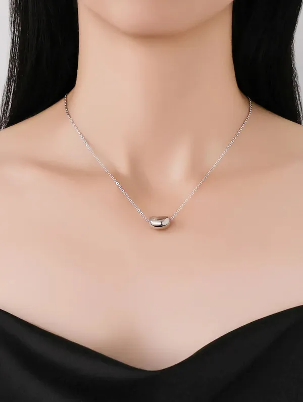 Pure_925_Silver_Bean_Pendant_For_Women