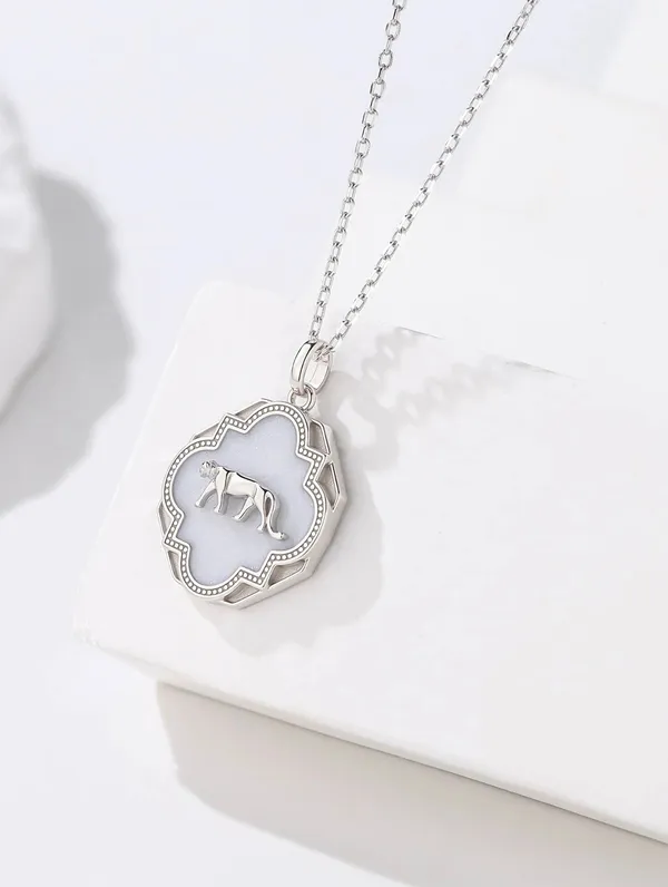 Pure_925_Silver_Tiger_Pendant_For_Women