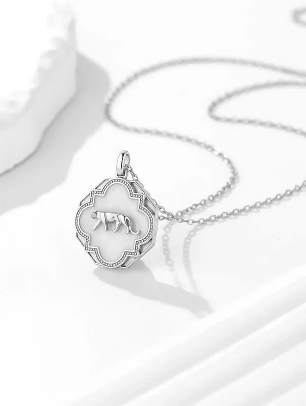Pure_925_Silver_Tiger_Pendant_For_Women