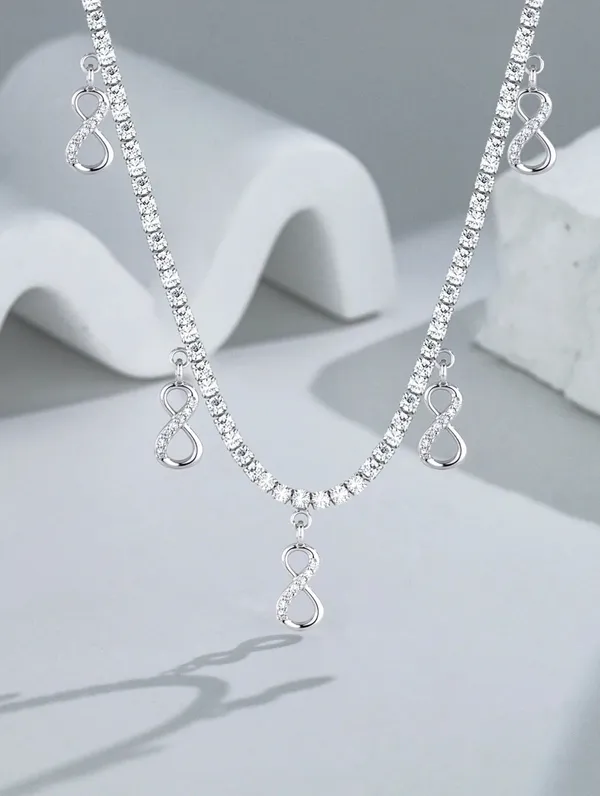 Pure_925_Silver_Infinity_Tennis_Chain_For_Women