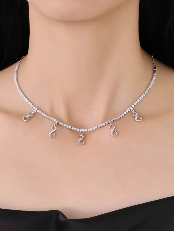 Pure_925_Silver_Infinity_Tennis_Chain_For_Women