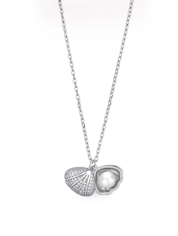 Pure_925_Silver_Shell_Pendant_For_Women