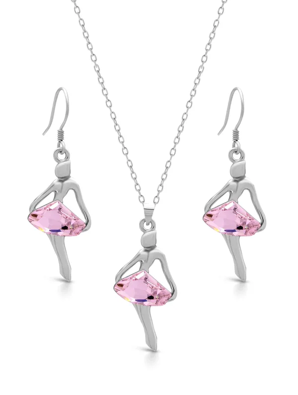 Pure_925_Silver_Dancing_Girl_Pendant_Set_For_Women