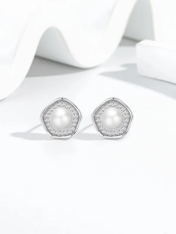 Pure_925_Silver_Celestial_Pearl_Halo_Stud_Earrings_For_Women