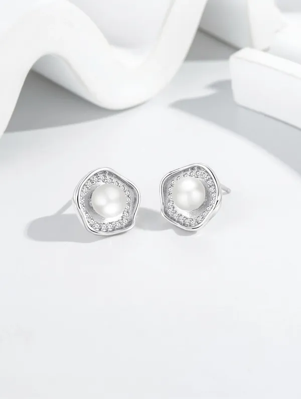 Pure_925_Silver_Celestial_Pearl_Halo_Stud_Earrings_For_Women