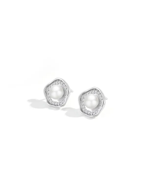 Pure_925_Silver_Celestial_Pearl_Halo_Stud_Earrings_For_Women