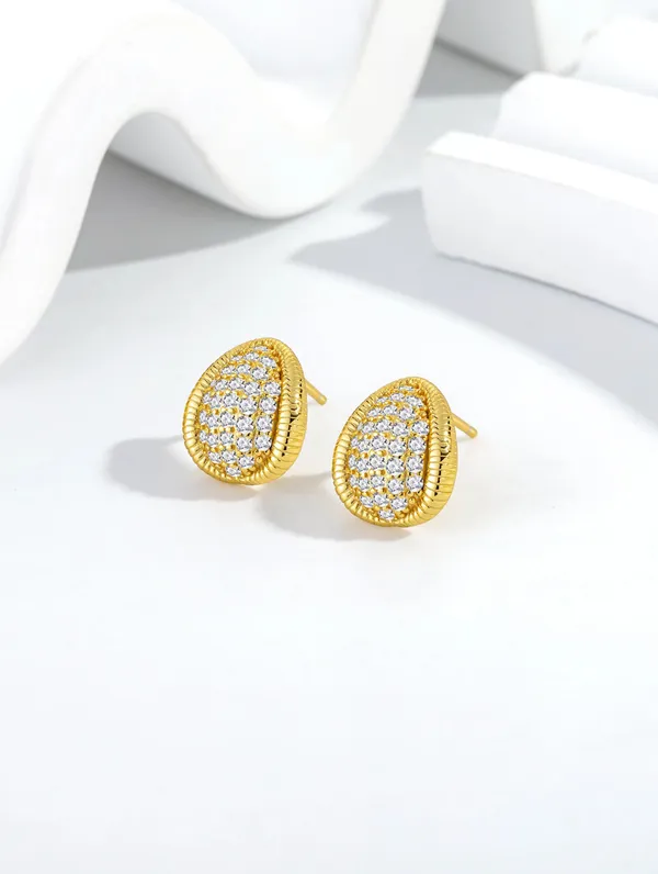 Pure_925_Silver_Royal_Spark_Oval_Earrings_For_Women