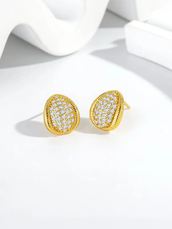 Pure_925_Silver_Royal_Spark_Oval_Earrings_For_Women