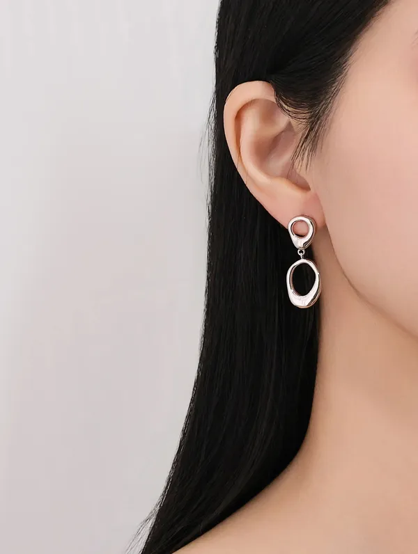 Pure_925_Silver_Liquid_Drop_Earrings_For_Women