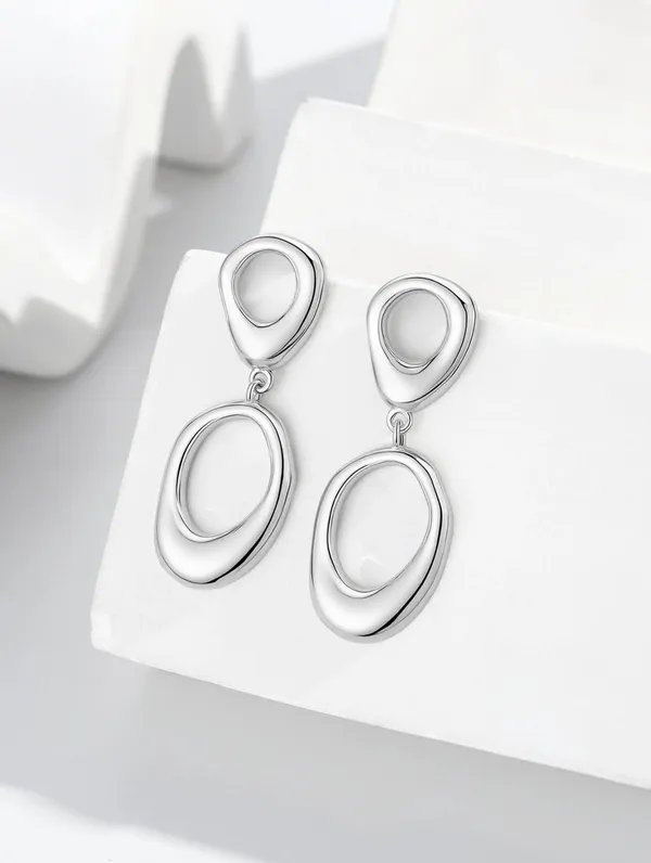 Pure_925_Silver_Liquid_Drop_Earrings_For_Women