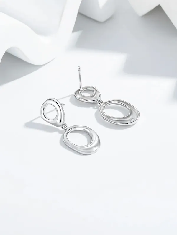 Pure_925_Silver_Liquid_Drop_Earrings_For_Women